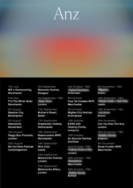Anz tour poster